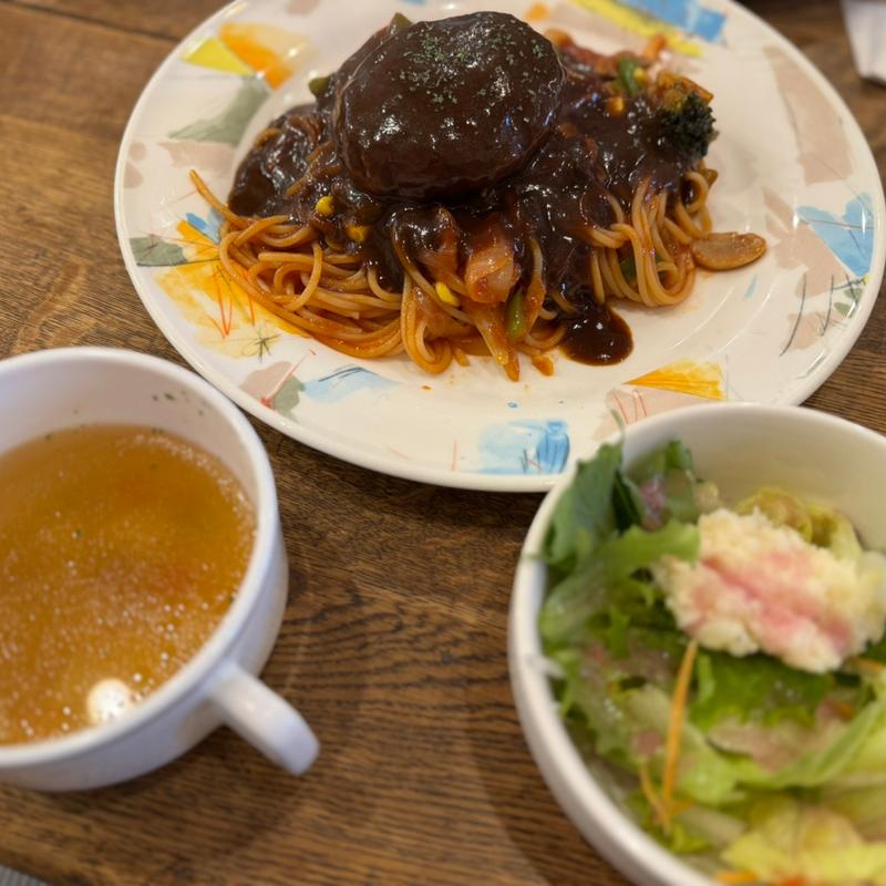 ナポリタンハンバーグ(サンピノチオ)