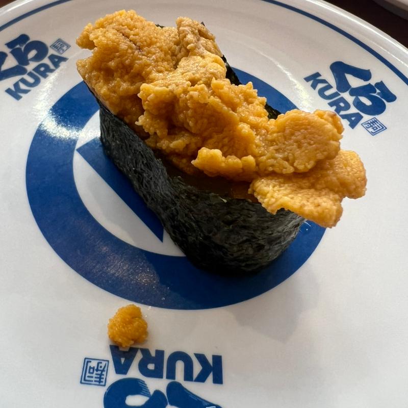 新物うに（一貫）(くら寿司 三木店)