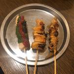 串焼き【大葉 皮 ねぎ間】(炭火串焼き やきとん 駒之進)