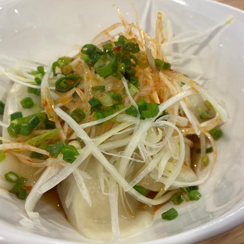 葱のせ水餃子(らぁ麺morizumi)