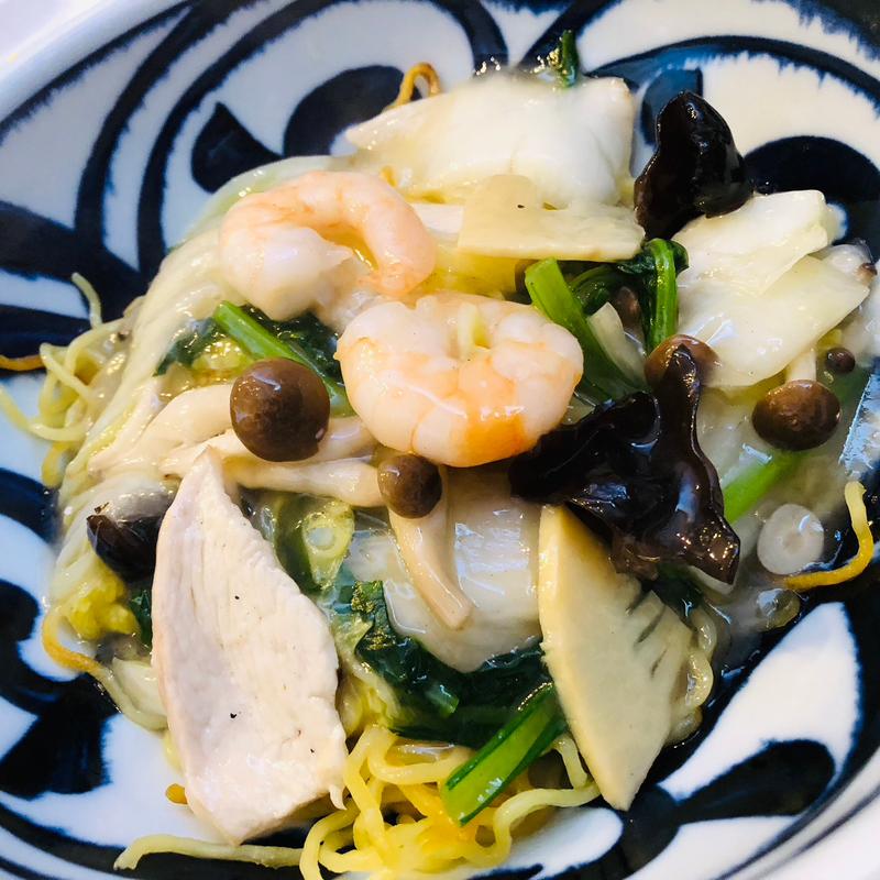 五目塩あんかけ焼きそば(家常菜 博朱)