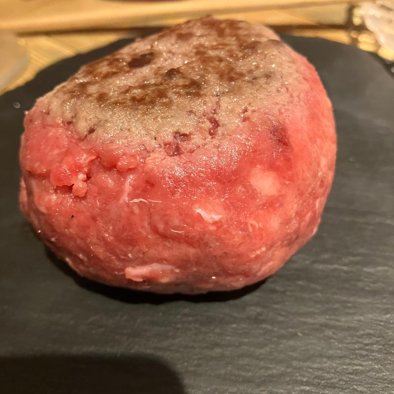 タルタルハンバーグ120g(熟成和牛ステーキグリルドエイジング・ビーフ 神田淡路町店)