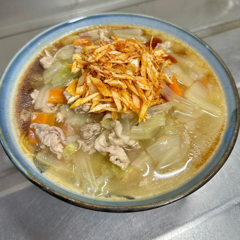 あんかけ醤油ラーメン 辛ネギトッピング(ラ王)(ベルクス 東墨田店)