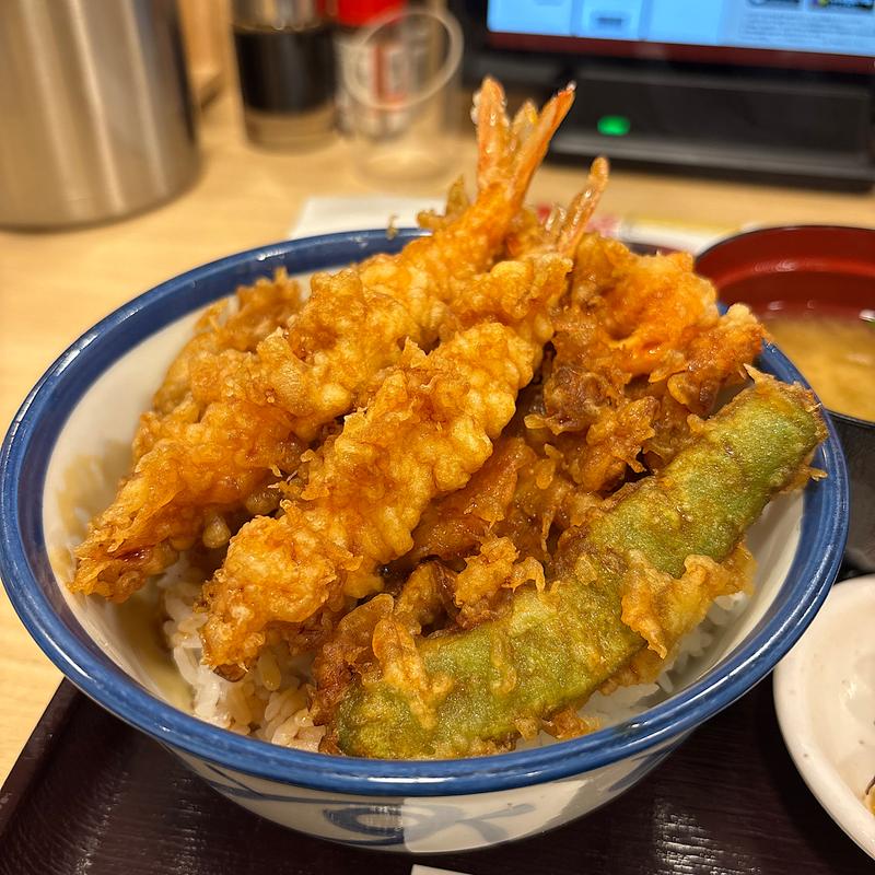 海老づくし天丼(天丼てんや 横須賀中央店)