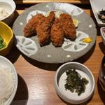 広島県産牡蠣フライ御膳(和食・酒 えん 虎ノ門店)