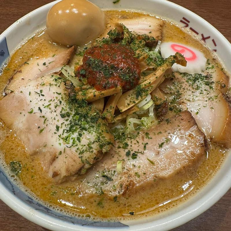 味玉肉増し濃厚海老味噌ラーメン(ラーメン　みなもと屋 )