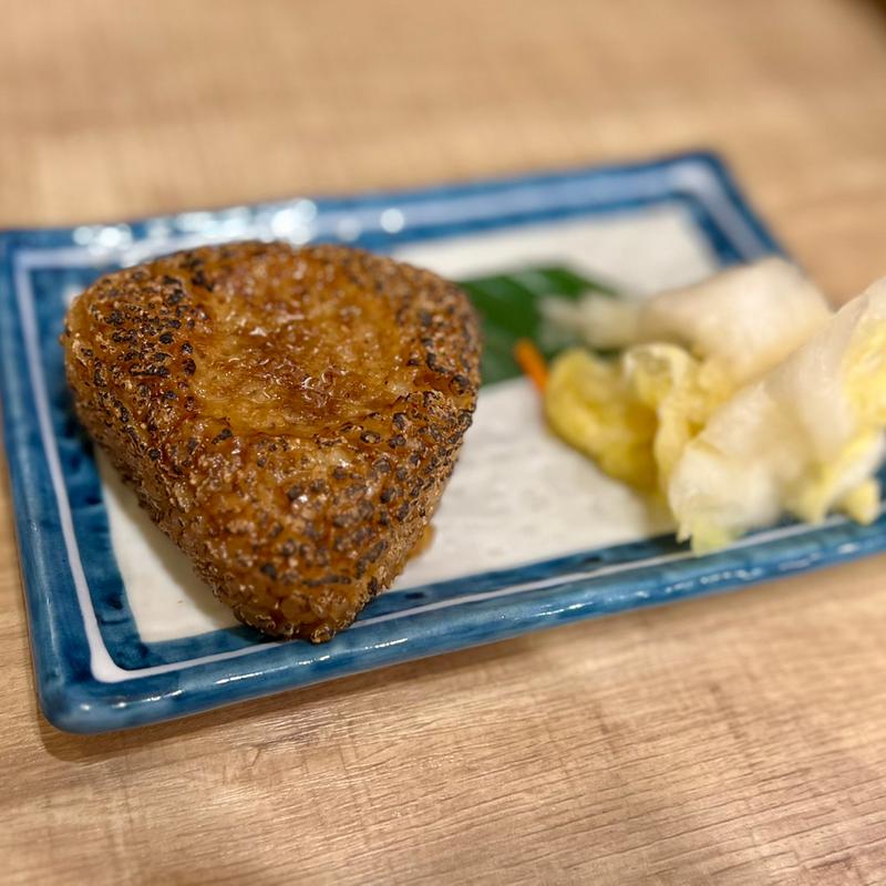 蟹味噌焼きおにぎり(磯丸水産 札幌狸小路店)