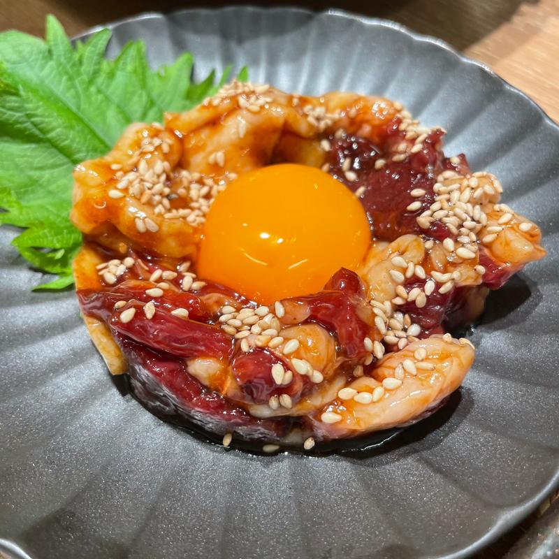 馬刺しユッケ(肉汁餃子のダンダダン 千種店)