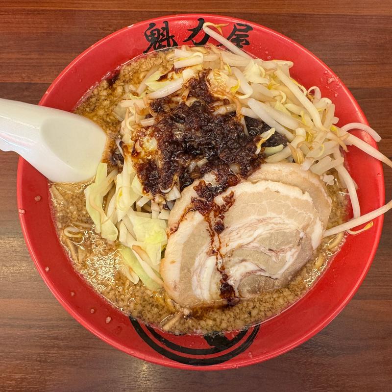 にんにく背脂漆黒らーめん(ラーメン魁力屋 美原店 )