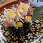 まぐろユッケうずらのせ(うまい一丸鮨 本荘店 （一丸鮨）)