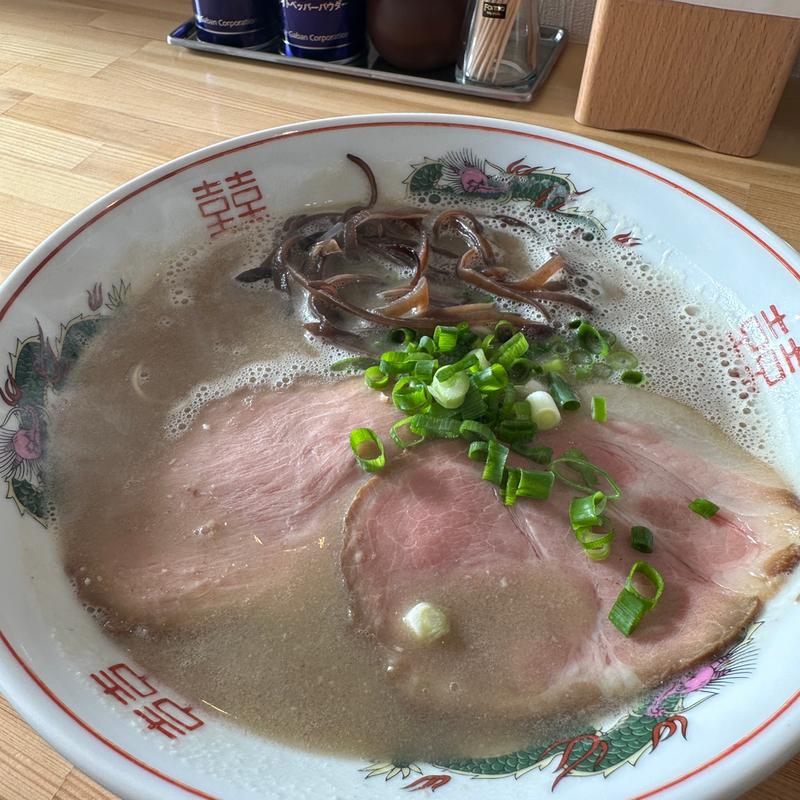 豚骨ラーメン(中華蕎麦 自遊仁)