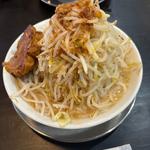 ラーメン　大盛野菜マシ油普通(麺×肉×ベジ メガ豚パンチ新発田店)