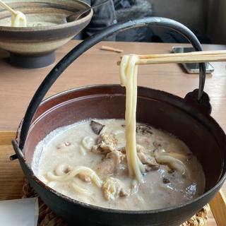 信州きのこクリームのおうどん(つるとんたん UDON NOODLE Brasserie KARUIZAWA JAPAN)