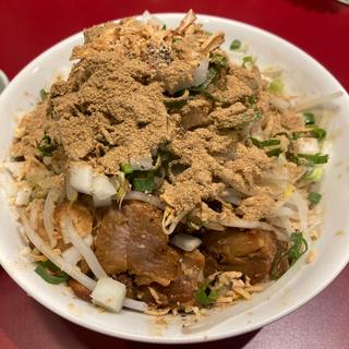 汁無しそば(豚ラーメン　ミドリカワ)