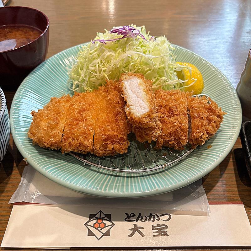 ロースかつ定食(とんかつ 大宝)