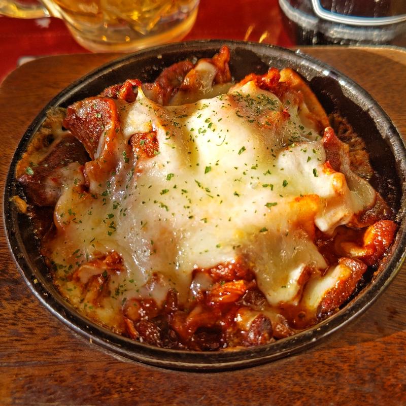 激辛すぎるチーズもつ(BEEF KICHEN STAND（ビーフキッチンスタンド新杉田）)