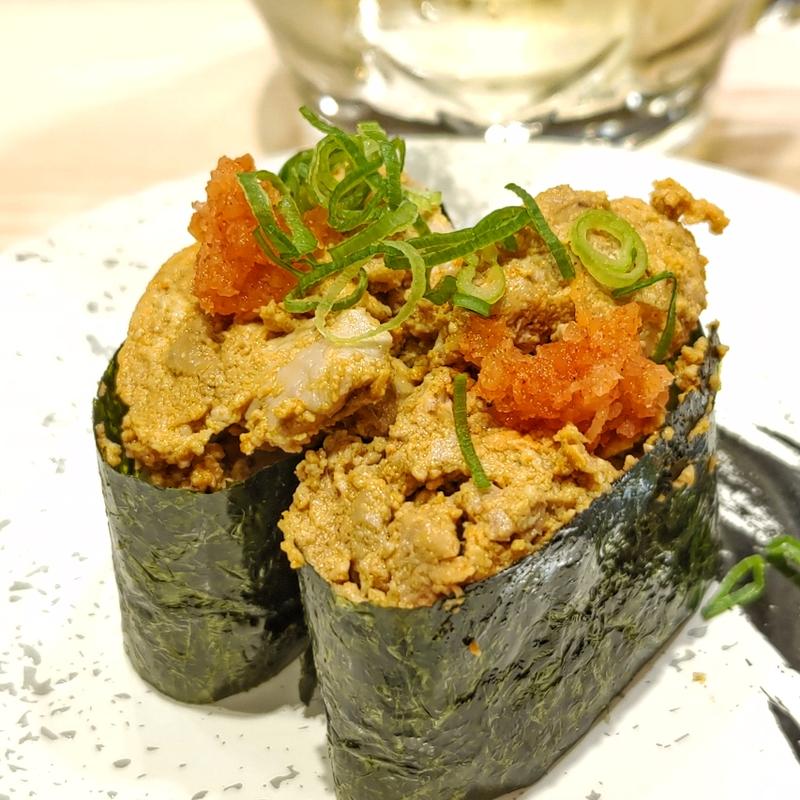 あん肝軍艦(回転寿司みさき イオンフードスタイル港南台店)