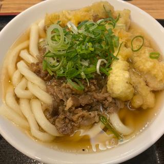 肉ごぼう天うどん