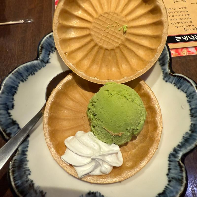 最中抹茶アイス(四季邸 日暮里駅前店)