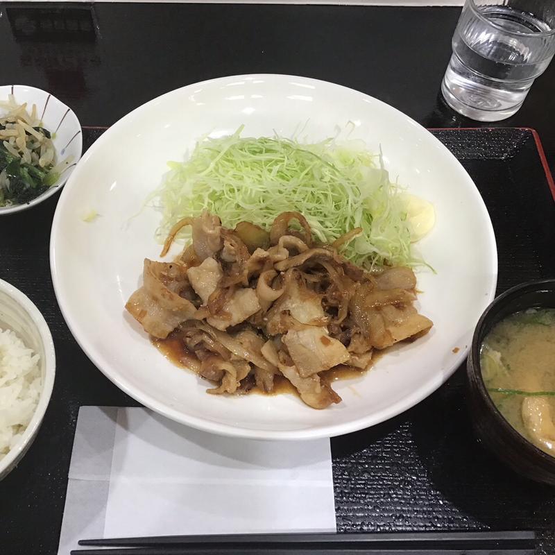 豚バラ生姜焼き定食(ごはんどき 仙台泉店)