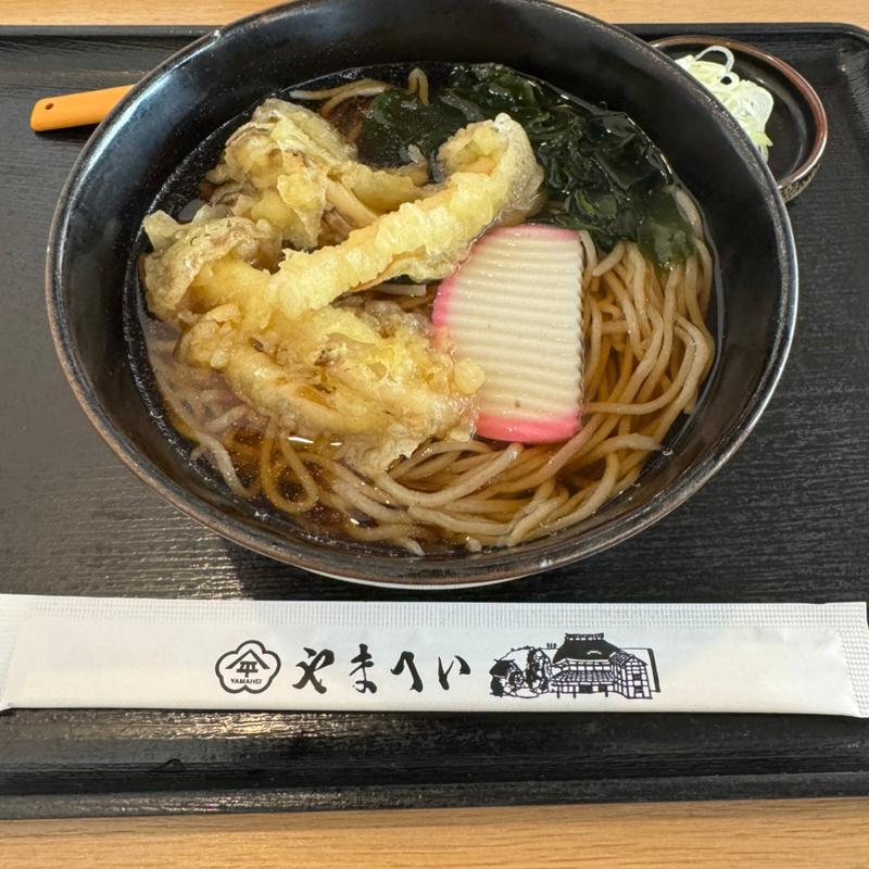 きのこ天ぷら蕎麦(お食事処　やまへい　軽井沢店)
