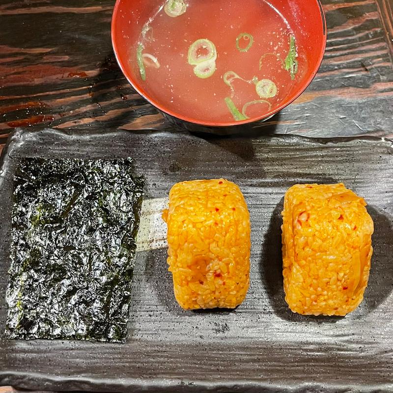 チャンジャのおにぎり(浦江亭 本店 （ウラエテイ）)