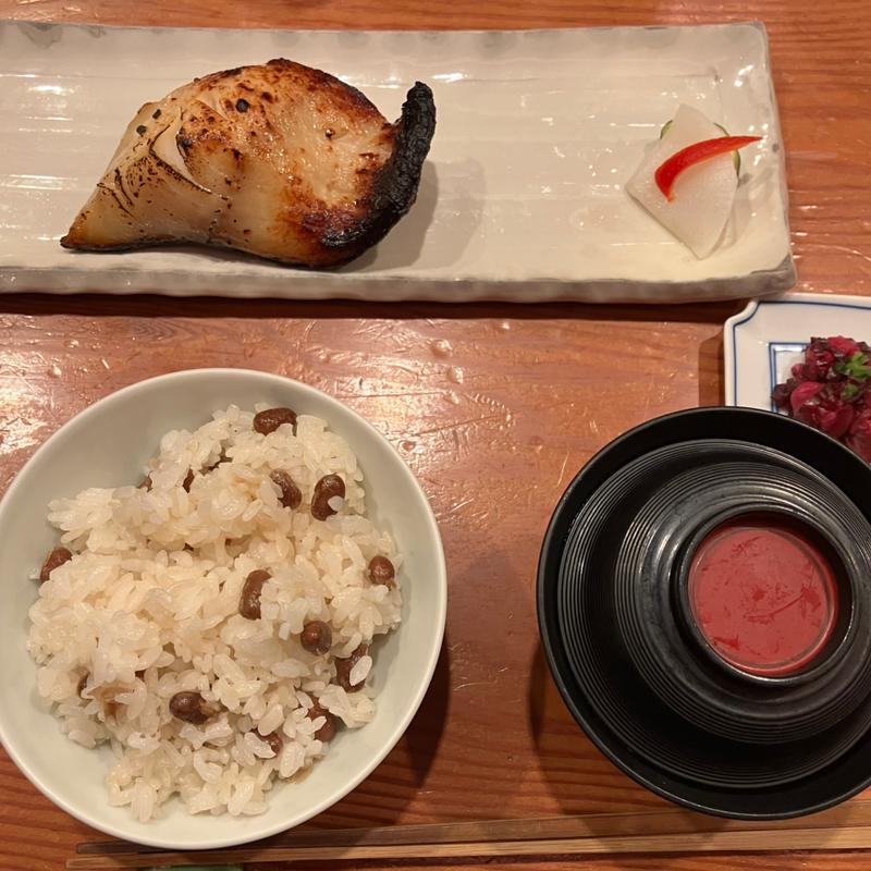 タラの西京焼き定食(活水料理 やまと 楽)