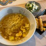 元祖とんみん＋チャーシュー＋極太メンマ＋ネギ増し別皿で(13湯麺 ～集TSUDOI～)