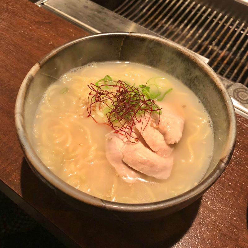 鶏重ラーメン(地鶏焼肉 鶏重)