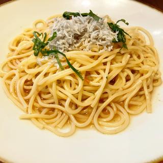 梅肉と釜揚げしらすのおだしパスタ