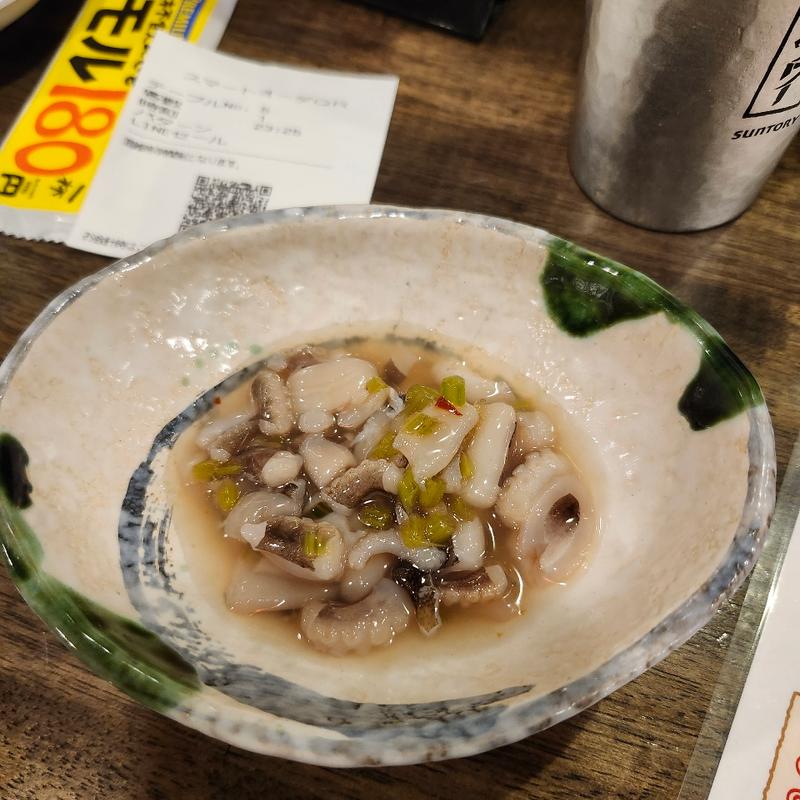 たこわさ(国際通り応援団 大分からあげと鉄板焼 勝男)