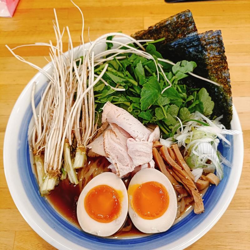 セリと生姜醤油(麺屋 しん蔵)
