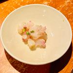 真鯛のなめろう　柚子胡椒味噌(和光 日本酒バル まいかけ)