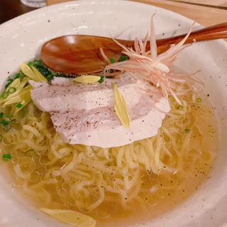 〆の冷やし鶏ダシラーメン(あさり食堂)