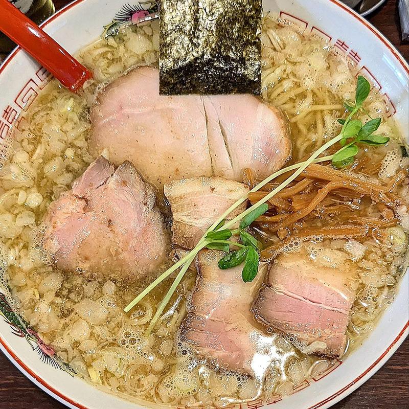 鯛煮干し背脂白醤油そば 大盛 チャーシュー増し(中華そば 東京ぐれっち 阿佐ヶ谷)