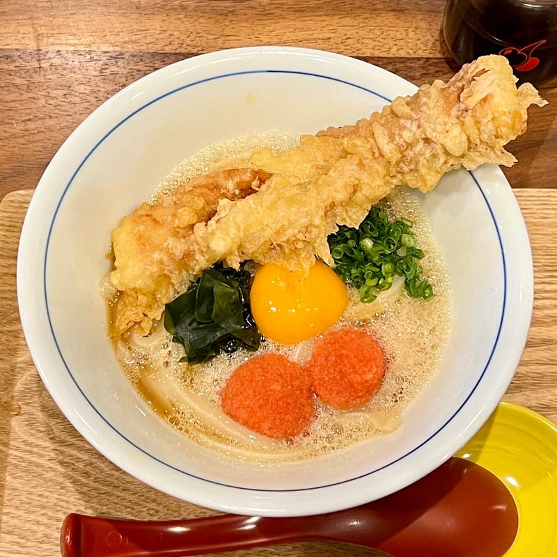 明太子かま玉(うどんスタンドたなか)