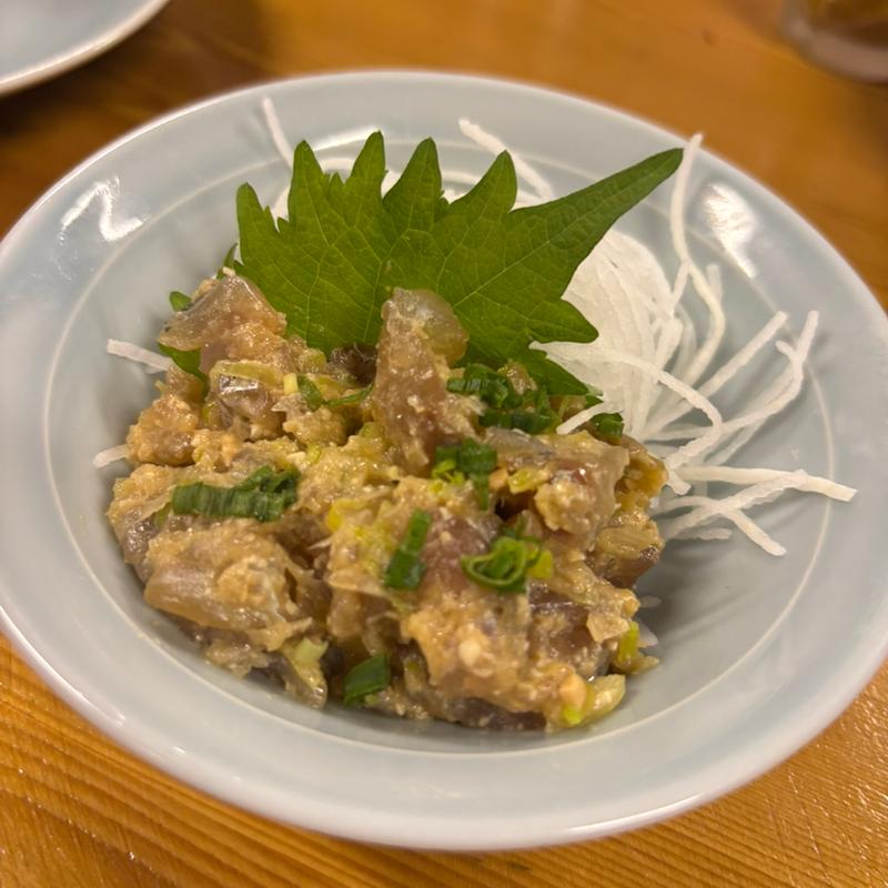 生鯵のなめろう(酒場BEETLE 田町)