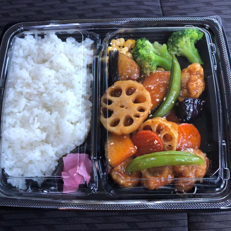 鶏と野菜の黒酢炒め弁当(トマト＆オニオン 我孫子店)