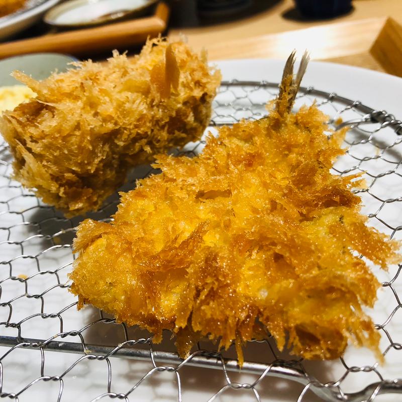 白身魚フライ、メンチカツ_ミックスフライ定食 特上(黒豚とんかつ 黒田)