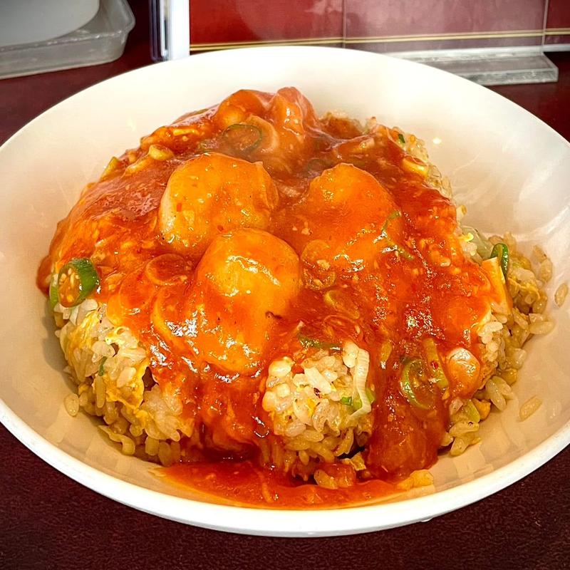 エビチリチャーハン(大龍飯店)