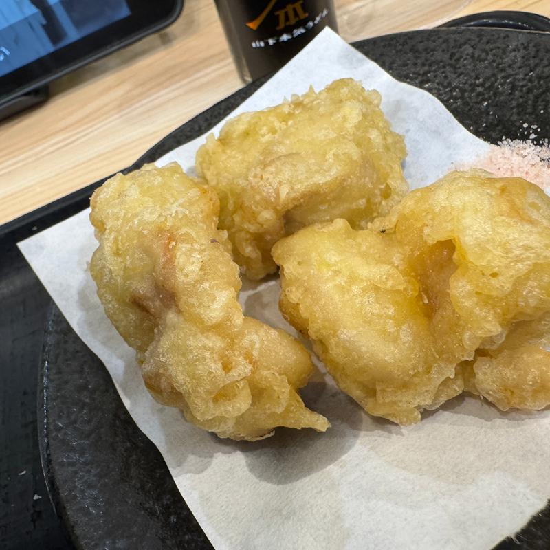 鶏天ハーフ(山下本気うどん 渋谷センター街)