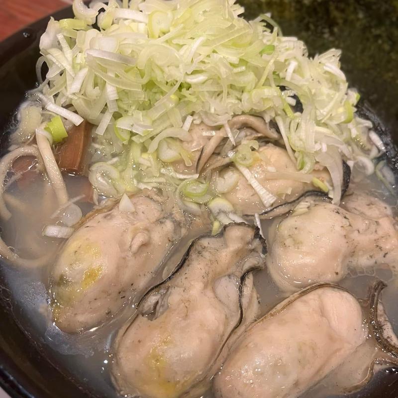 牡蠣ラーメン 牡蠣マシ ネギ(らーめん おおはし )