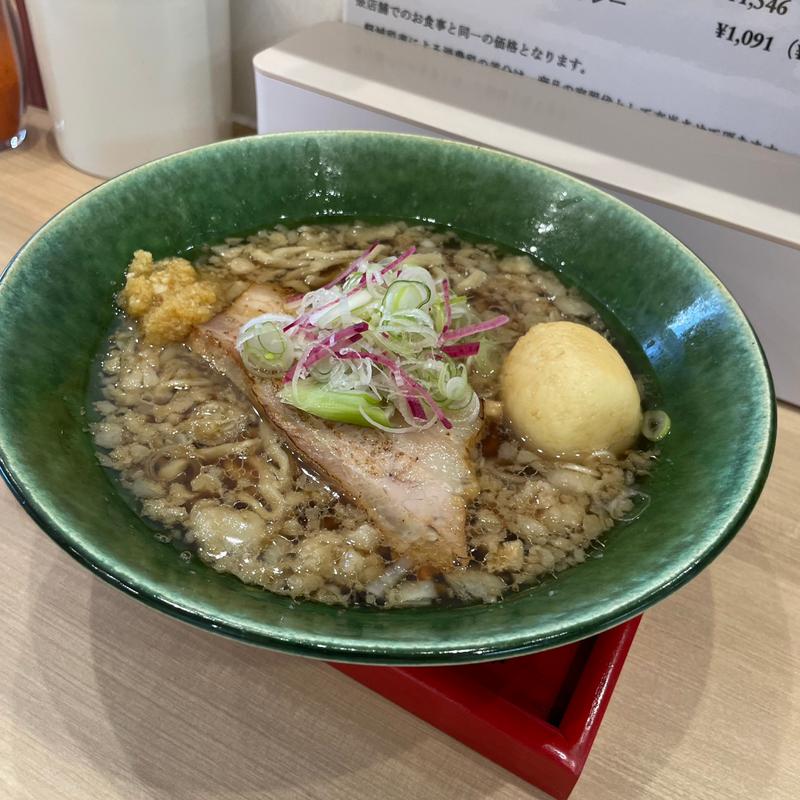 背脂寒川ジンジャー醤油ラーメン(福朗)