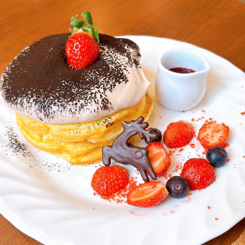 フォンダンショコラパンケーキ(さかい珈琲 京都園部店)