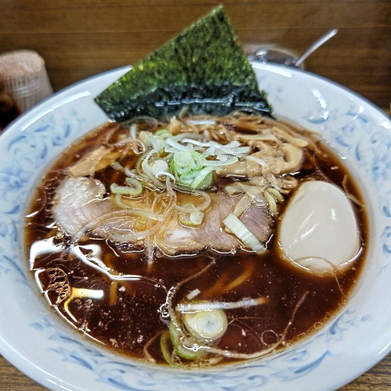 醤油ラーメン＋味付玉子(北海道ラーメン 来々軒(ライライケン) 本店)