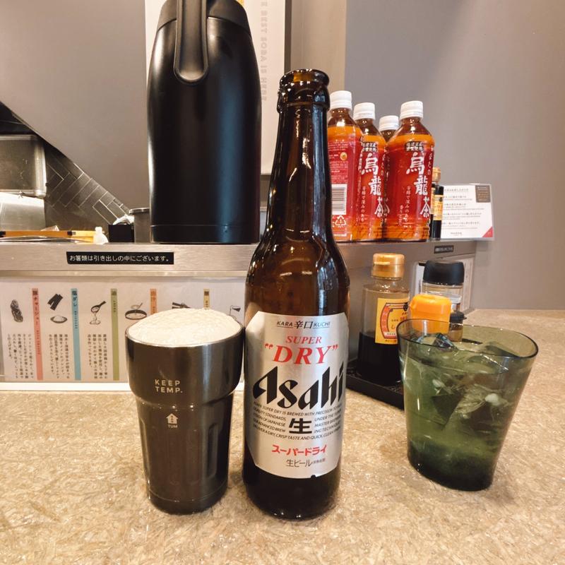 アサヒスーパードライ(小瓶)(soba MAREN 渋谷店)