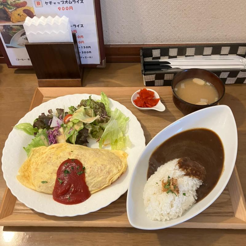 オムライスとカレーのミニセット(キッチンマカロン)