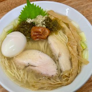 梅塩拉麺＋大盛＋訳あり味玉(麺屋 心羽)