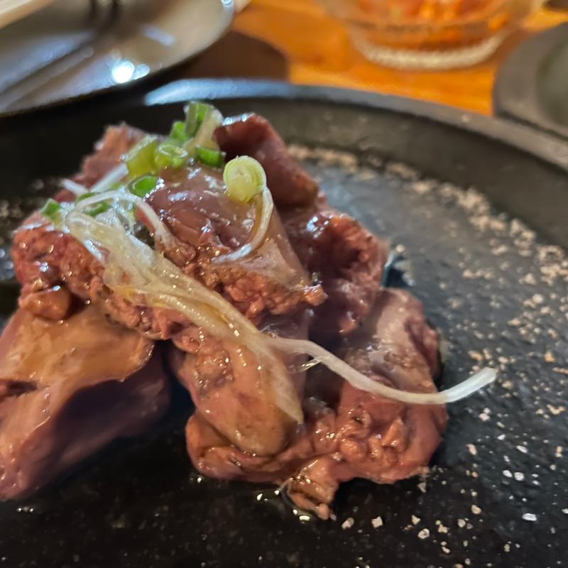 鶏レバーちょい炙り(炙り家 泰炭)