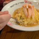 かに肉あんかけかに玉チャーハン